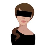 censured girl vector