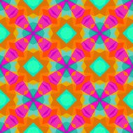 Multicolor geometric pattern in bright color N10