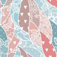 Lace seamless pattern with flowers N142