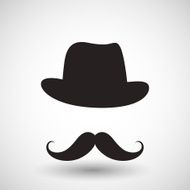 Vector hipster mustache N2