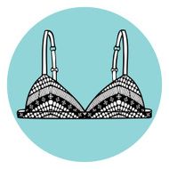 Lacy sexy vector bra N6