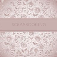 Seamless texture with flowers for scarpbooking