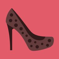 Vector Women Shoe Icon N2