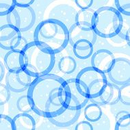 Seamless pattern with blue and white circles