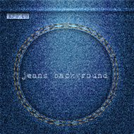 Round denim background