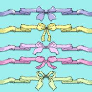 set of linear drawing bows N2