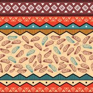 Ethnic tribal pattern background