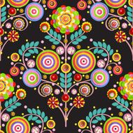 Fashionable modern seamless wallpaper or textile with collection flowers N18
