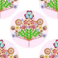 Fashionable modern seamless wallpaper or textile with collection flowers N20