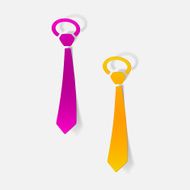 realistic design element tie N21