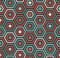 seamless hexagonal pattern N3