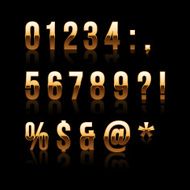 Gold Font Set 2 File contains graphic style