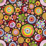 Fashionable modern seamless wallpaper textile with collection of various flowers N7