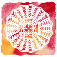 Elegant lacy doily Crochet mandala N5