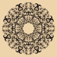 Floral design mandala