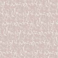 Seamless pattern with hand drawn decorative letters N8