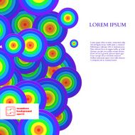 Abstract Seamless Circles Pattern Vector N12