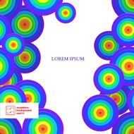 Abstract Seamless Circles Pattern Vector N13