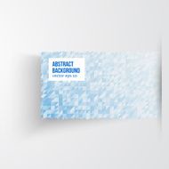 Vector Abstract banners triangle white and blue