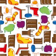 seamless furniture pattern N7