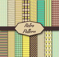Set of 16 different patterns