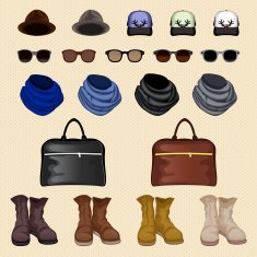 Hipster accessories man