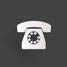 Retro telephone web icon N5