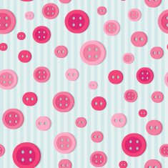 Colorful seamless vector pattern with buttons