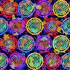 Endless background of abstract flowers N3