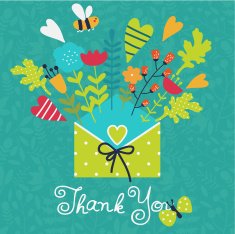 Vector card - Thank You N2