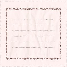 Handdrawn frame with antique curls on a paper
