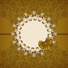 Elegant vector template for luxury invitation card N24