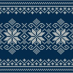 Winter Holiday sweater design on the wool knitted texture Seaml