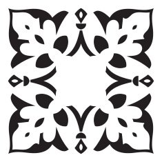 Hand drawing decorative tile frame Italian majolica style N10