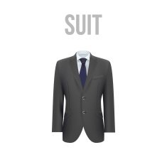 Suit isolated on white background Vector