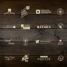 Handmade badges logos and labels for any use N3