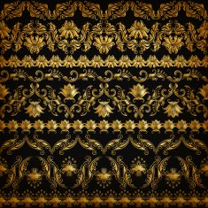 Horizontal elements decoration vector N12