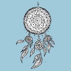 Dream Catcher Decorative Vector illustration N3