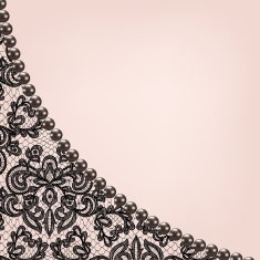 pearl frame on lace background N10