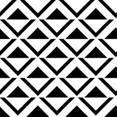 Seamless geometric black and white pattern