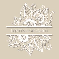 Vector lace card N4
