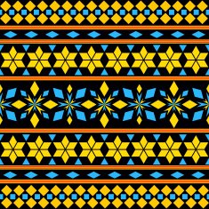 Tribal Seamless Pattern Ethnic Vector Background N26