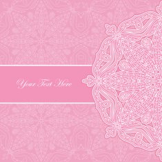 Pink lace pattern with text place