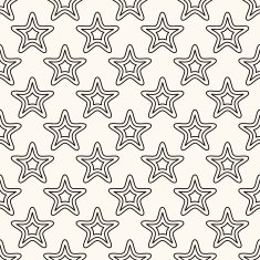 Vector seamless retro pattern with stars N5
