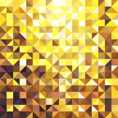 Abstract geometric shapes background with golden colors