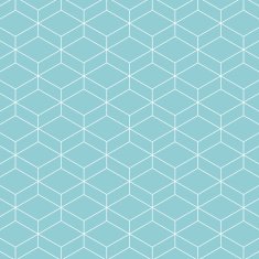 Cube pattern background Vector background blue green