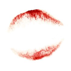Woman lips on white background Lipstick kiss N3