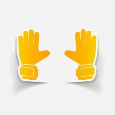 realistic design element gloves N43