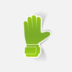 realistic design element gloves N45