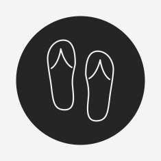 Flip-flops line icon N5